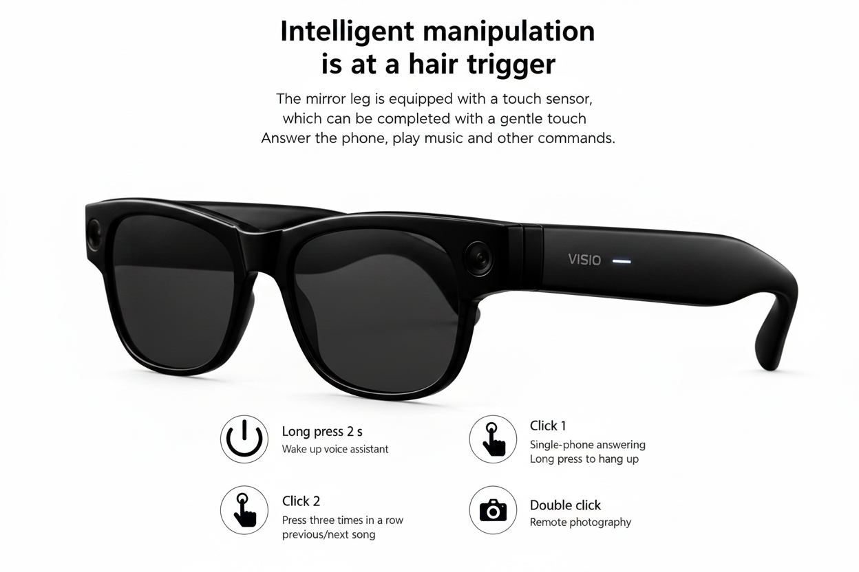 Lunettes IA Sport étanches avec assistant intelligent et capture vidéo HD