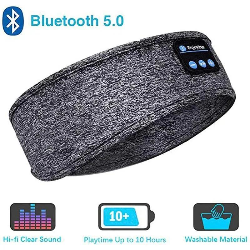 Bluetooth Sleep Headband with built-in wireless headphones, comfortable fabric, and 10-hour battery life