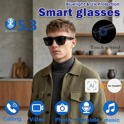 Gafas deportivas con IA y resistentes al agua