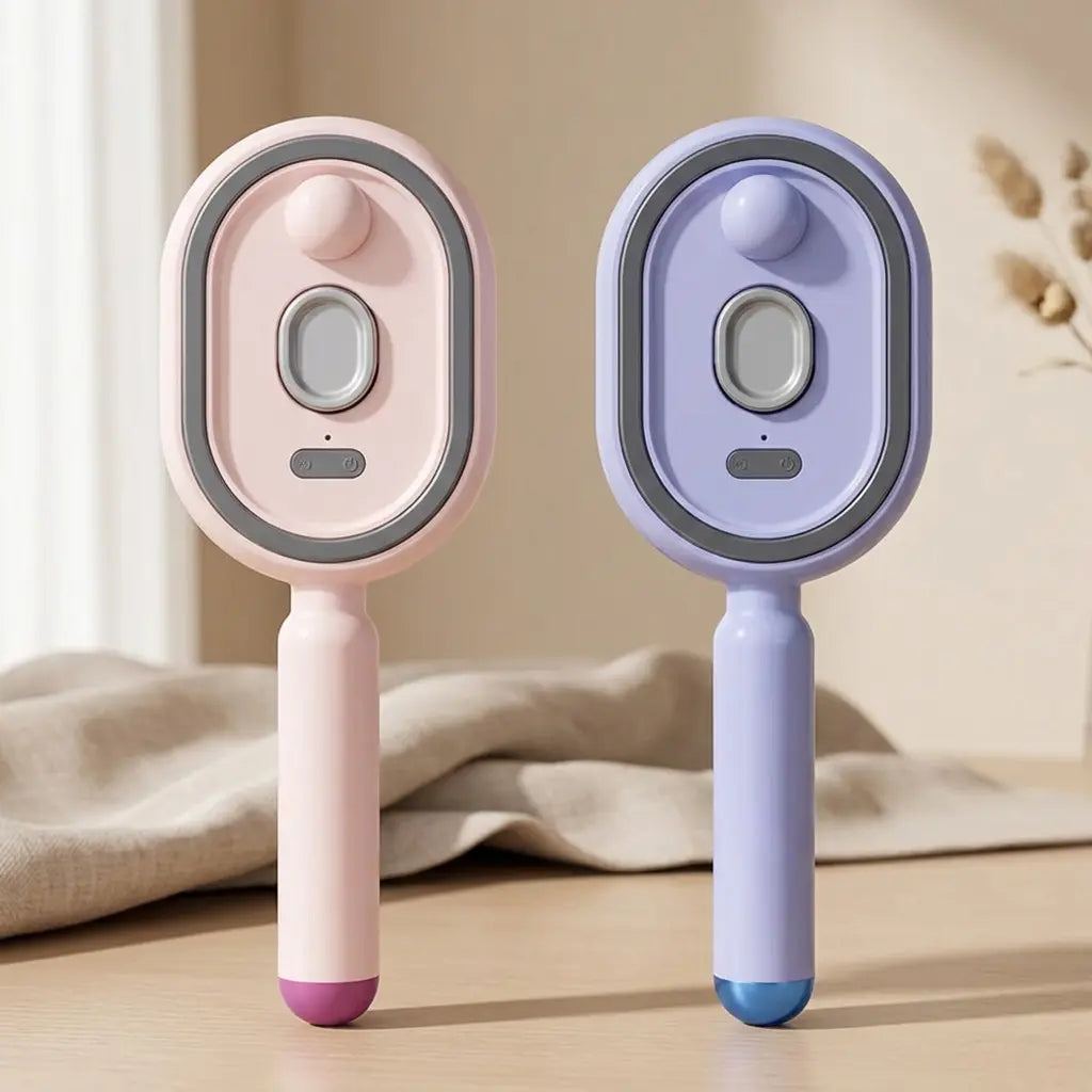 【Fathersdaygift】Multi-Function Hair Mist Spray Comb - Portable Detangling Brush with Fine Mist Nozzle, Refillable with Water, Leave-In Conditioner or Essential Oil, Suitable for All Hair Types