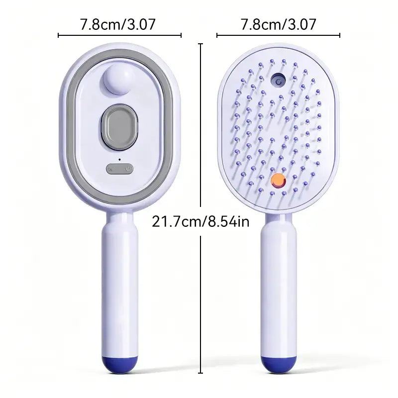 【Fathersdaygift】Multi-Function Hair Mist Spray Comb - Portable Detangling Brush with Fine Mist Nozzle, Refillable with Water, Leave-In Conditioner or Essential Oil, Suitable for All Hair Types