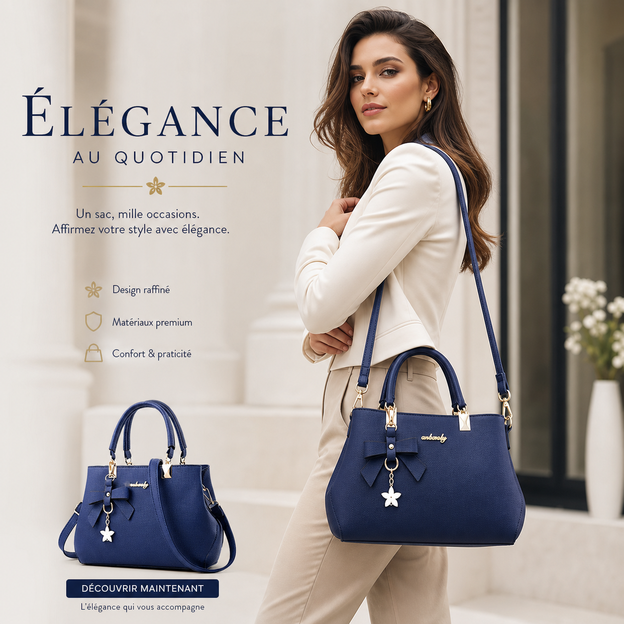 Elegant plum shoulder bag for women with bowknot design and floral pattern, luxury designer crossbody messenger bag